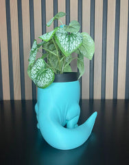 3D Printed Dinosaur Shaped Pot - Fun Decoration (Plant Not Included)