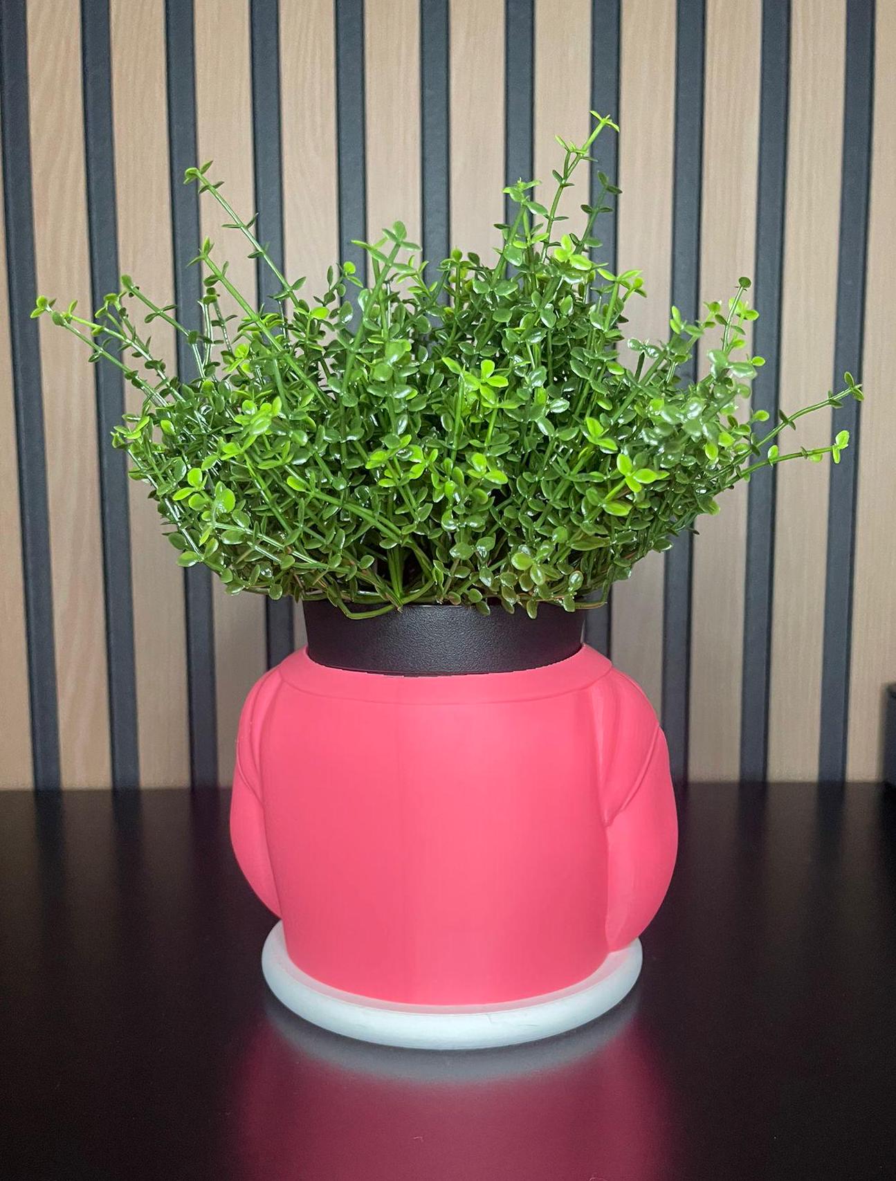Good Vibes' 3D Printed Pot - Modern Decoration (Plant not included)