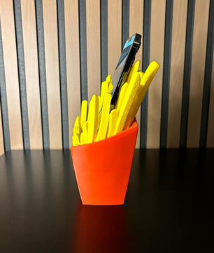 3D Cell Phone Holder French Fries Style - An Original Touch on Your Desk