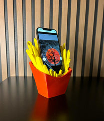 3D Cell Phone Holder French Fries Style - An Original Touch on Your Desk