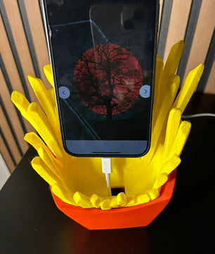 3D Cell Phone Holder French Fries Style - An Original Touch on Your Desk