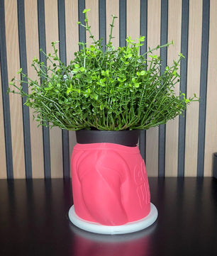 Good Vibes' 3D Printed Pot - Modern Decoration (Plant not included)