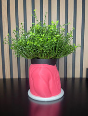 Good Vibes' 3D Printed Pot - Modern Decoration (Plant not included)