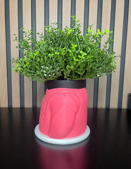 Good Vibes' 3D Printed Pot - Modern Decoration (Plant not included)