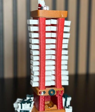Advent Calendar Santa Descending 3D