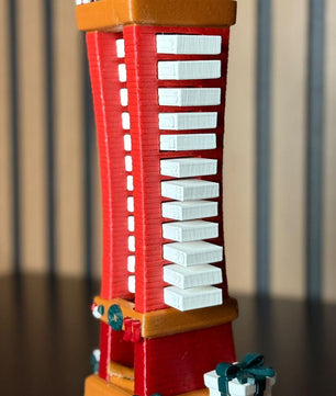 Advent Calendar Santa Descending 3D