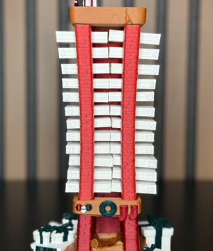 Advent Calendar Santa Descending 3D