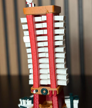 Advent Calendar Santa Descending 3D