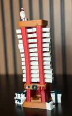 Advent Calendar Santa Descending 3D