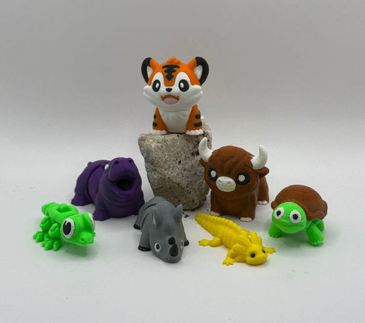 Mini Adventurers Little friends full of tenderness and detail, printed in 3D