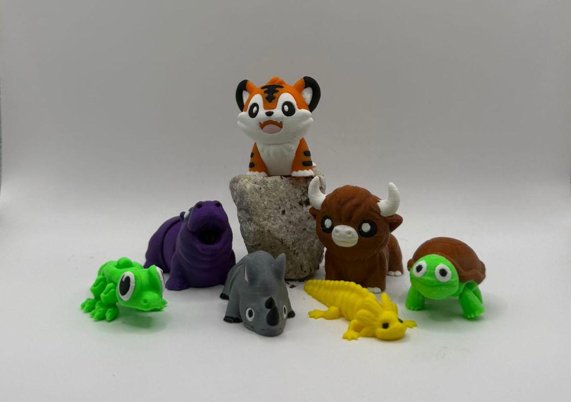 Mini Adventurers Little friends full of tenderness and detail, printed in 3D