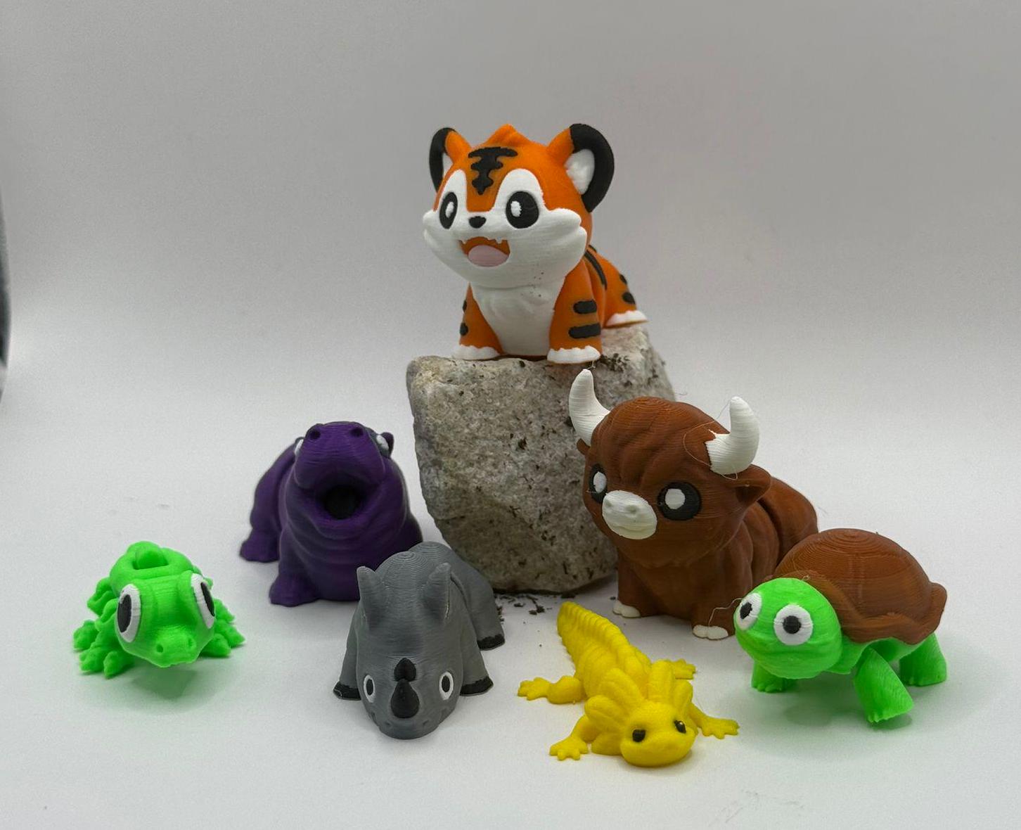 Mini Adventurers Little friends full of tenderness and detail, printed in 3D