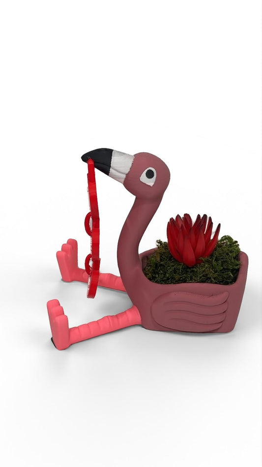 Lovebird flamingo Planter Gift