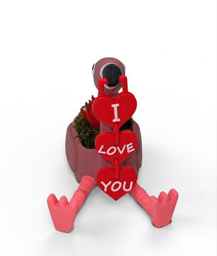 Lovebird flamingo Planter Gift