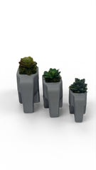 Elephant Planter Trio – Modern Jungle Decor
