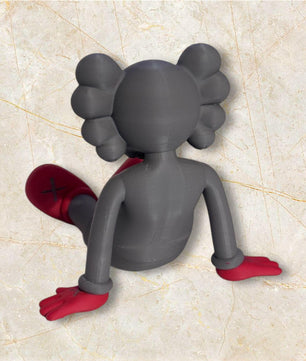Seated Inspired Art Toy – Matte Vinyl Designer Figurine Decor