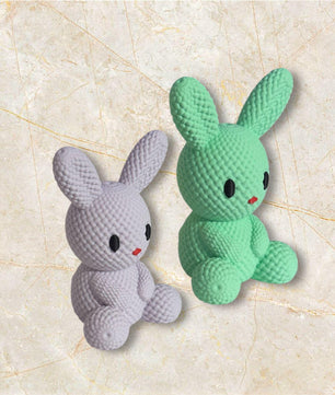 Textured Bunny Mini – 3D Printed Decor Toy