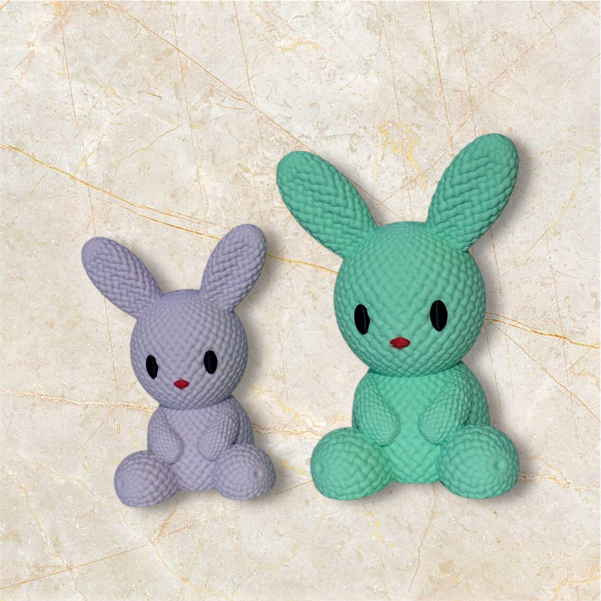 Textured Bunny Mini – 3D Printed Decor Toy