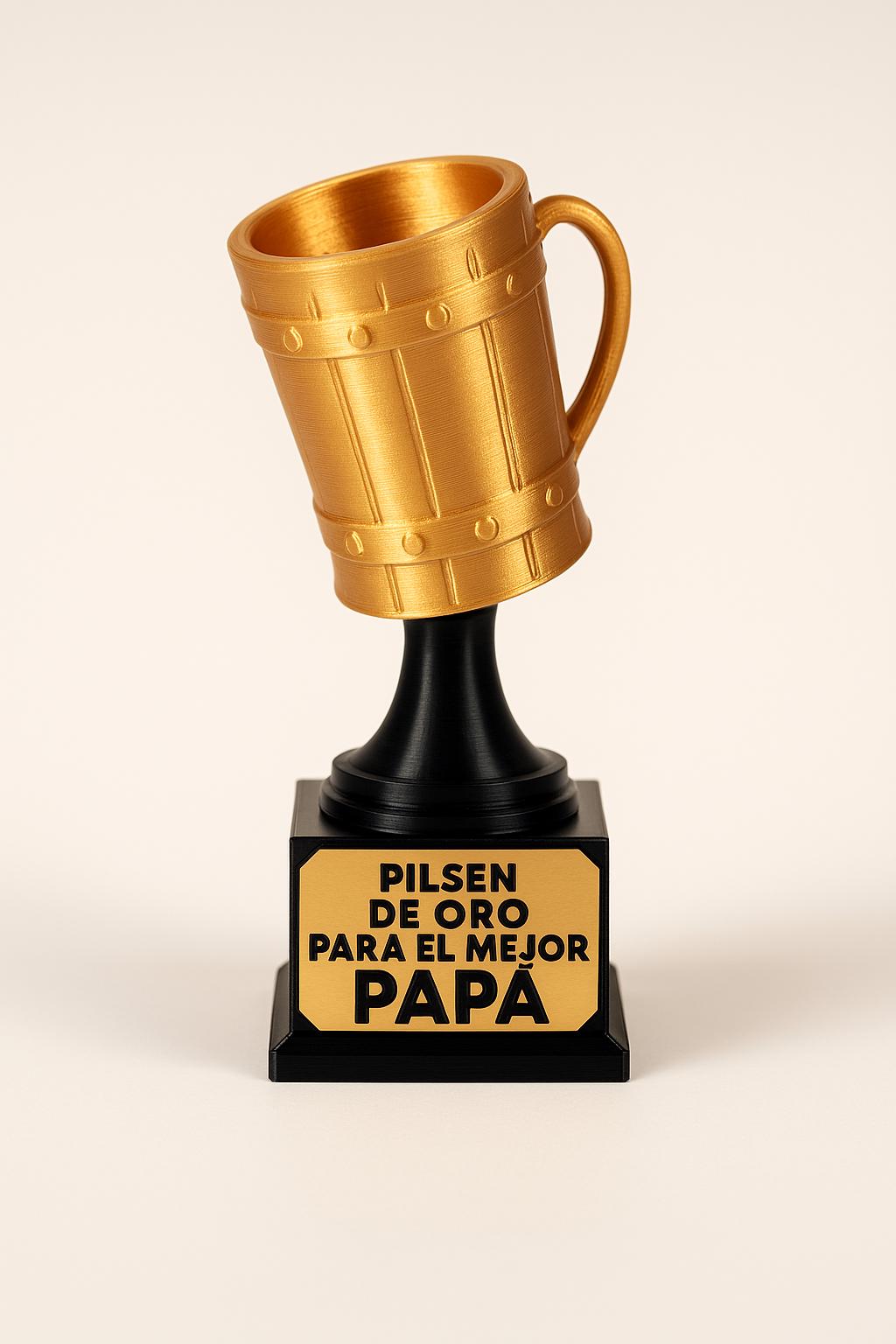 Father's  day GIFT 3D printed Trophy for the Best Dad