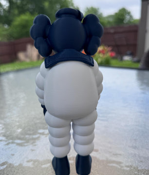 Modern Art Figurine – inspired Navy & White Edition