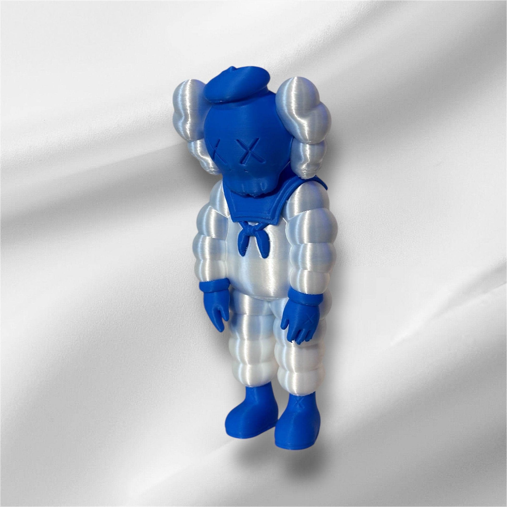 Modern Art Figurine – inspired Navy & White Edition