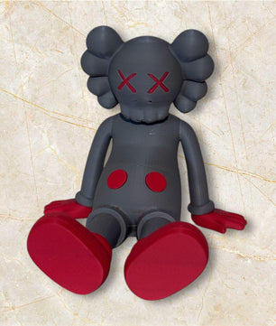 Seated Inspired Art Toy – Matte Vinyl Designer Figurine Decor