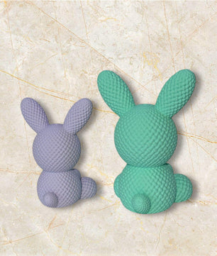 Textured Bunny Mini – 3D Printed Decor Toy