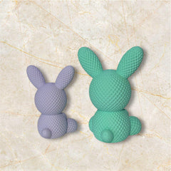 Textured Bunny Mini – 3D Printed Decor Toy