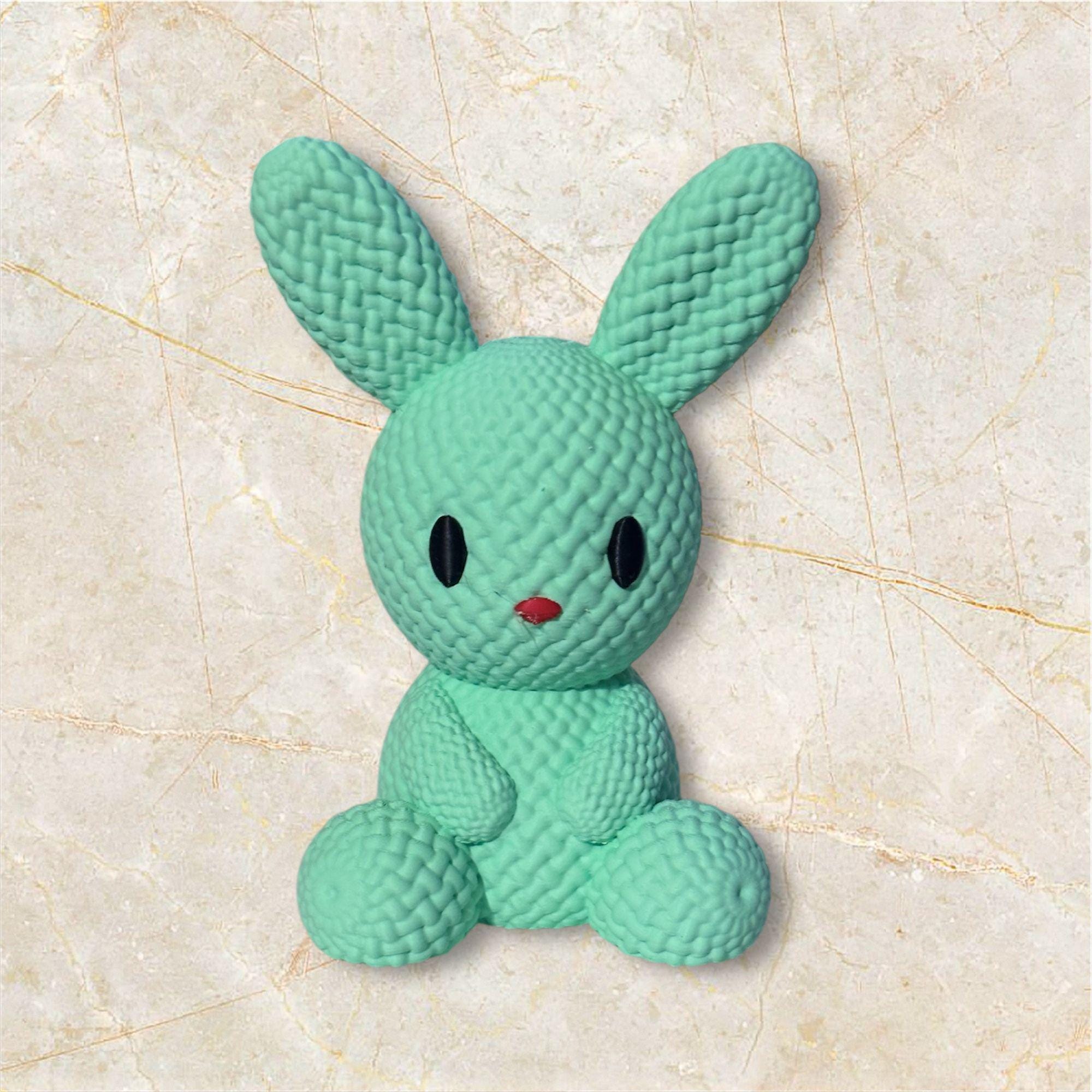Textured Bunny Mini – 3D Printed Decor Toy