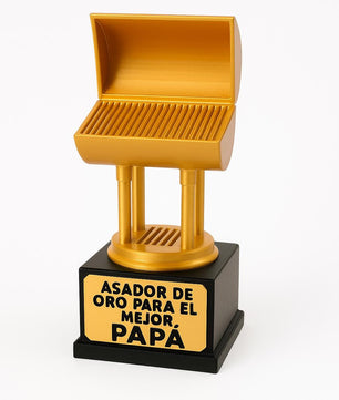 Father's  day GIFT 3D printed Asador de Oro – Trofeo para el Mejor Papá
