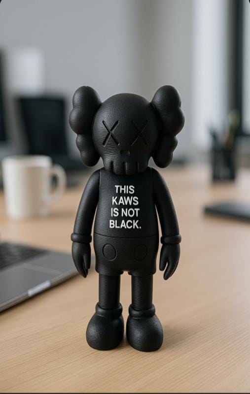 Contemporary Art Figurine – KAWS-inspired off-white