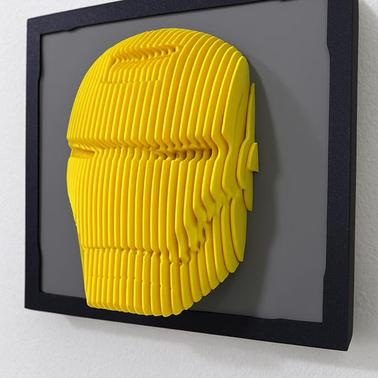 Ironman Wall Sculpture – 3D Printed Robot Art for Kids