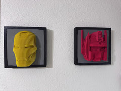 Ironman Wall Sculpture – 3D Printed Robot Art for Kids