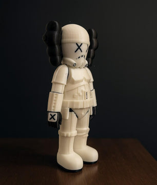 3D Printed Kaws-Inspired Stormtrooper Figure – Custom Colors – 7x4x2 in – Collectible Art Toy