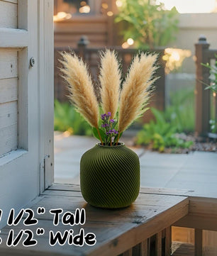 Textured Spiral Vase - Boho Style
