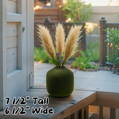 Textured Spiral Vase - Boho Style