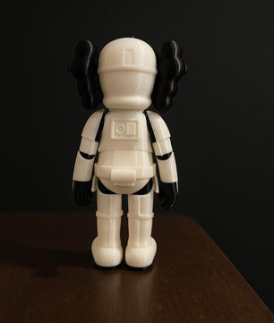 3D Printed Kaws-Inspired Stormtrooper Figure – Custom Colors – 7x4x2 in – Collectible Art Toy