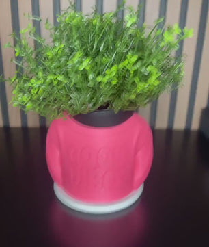 Good Vibes' 3D Printed Pot - Modern Decoration (Plant not included)