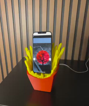 3D Cell Phone Holder French Fries Style - An Original Touch on Your Desk