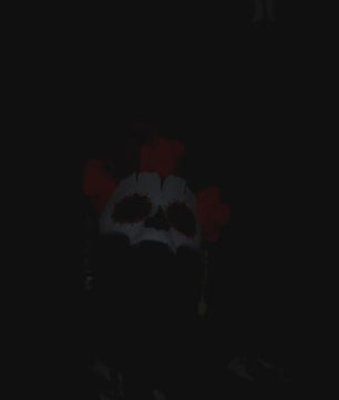 Skull Mask with White Roses - Customize It to Your Style